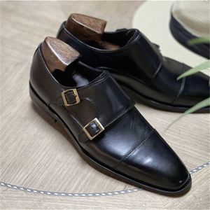 Scarpe Monk da Uomo Eleganti con Punta Quadrata e Lacci, Stile Casual Trendy, Fatte a Mano, Leggere, Traspiranti e Antiscivolo <span class=keywords><strong>Valentina</strong></span> - Product Image 2