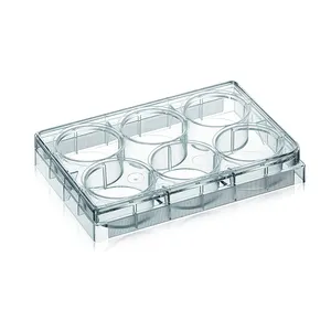 Lab Use Plastic Sterile Petri Dish 6 Well Holes Bacterial Tissue Vessel Cell Culture Plate