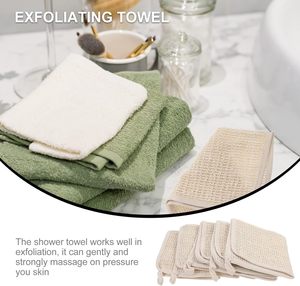 Custom Logo Cotton Bath Towel Wash Cloth for Body Exfoliating Sisal Towel Wipes <b>Washcloth</b> for Body Shower Bath Cleaning - Product Image 4