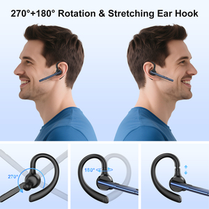 New Bee M54 V5.1 Bluetooth Tai Nghe Hands-Free Tai Nghe Tiếng Ồn Hủy Bỏ Mic Tai Nghe Không Dây Với 500MAh Sạc Trường Hợp - Product Image 4