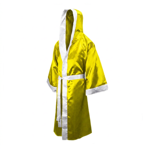 Bata de Boxeo de Satén con Capucha, Kimono de Artes Marciales Transpirable de Poliéster Suave para Entrenamiento de Kickboxing y Boxeo - Product Image 4