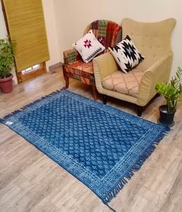 Tapis de luxe 100 % coton, tissé à la main, toucher doux, lavable, durable, antidérapant, pour salon - Product Image 3