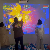 Usine directe intérieur enfants jeu parc mur Smash Ball jeux interactifs cartographie affichage numérique jeu de Projection interactif