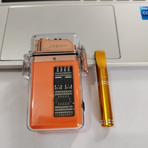 Nouveau Briquet Électrique LED Transparent à Double Arc, Écologique, en Plastique, Coupe-Vent, Étanche, pour <span class=keywords><strong>Cigarettes</strong></span> et Camping - Product Image 3