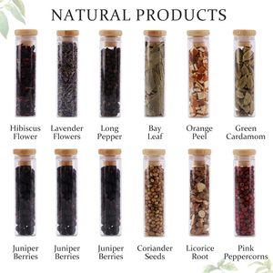 Kit de Infusión de Ginebra Apragaz, Completo con 12 Botánicos, 2 Botellas, Caja de Regalo para Bar, Embudo, Filtros, Mezcladores de Cócteles, Único para Hombres/Mujeres - Product Image 2