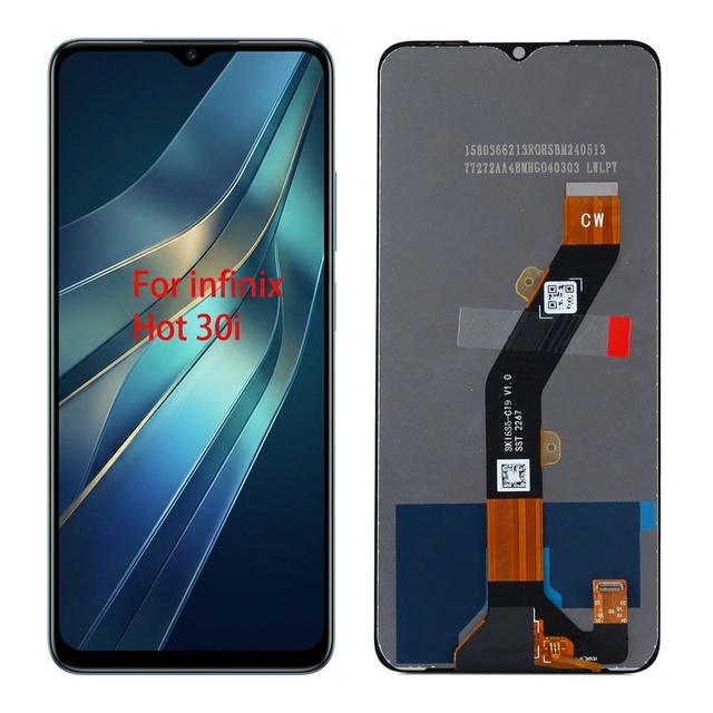 Wholesale Low MOQ 100% Test LCD Display for Infinix Hot 30i Full Touch Digitizer Assembly Mobile Phone Screen Replacement Parts