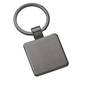 Portachiavi squadrato brunito alla moda in lega di zinco con UV Offset smalto duro stampa per chiavi-No Box - Product Image 1
