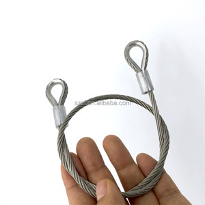 Hot Pin Metal Eyelet Terminal Steel Wire <strong>Rope</strong> Die Forged Eyelet Terminal Steel Wire <strong>Rope</strong> Crimping <strong>Pipe</strong> Crimping Cable Lug - Product Image 3
