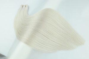 <span class=keywords><strong>Extensiones</strong></span> de Cabello Humano Virgen Remy de Alta Calidad, Precio al por Mayor, Trama Plana, en Gran Stock - Product Image 6