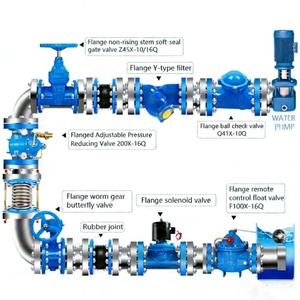 Задвижка с гибким уплотнением DI, задвижка GGG50 с раструбным соединением, с ручным управлением, для подземных ПВХ труб. - Product Image 4