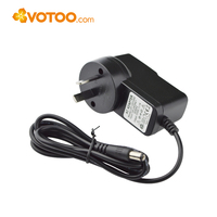Adaptateur secteur mural 12W 18W 5V 9V 12V 24V 0.65A 0.8A 1A 1.25A 1.5A 2A 2.4A à sortie unique CE CB FCC RoHS pour CCTV, routeur, IoT, bande LED