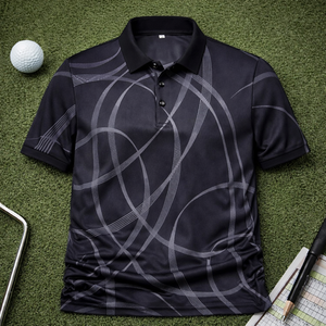 Polos de Golf Personalizados por Sublimación para Hombre, Ligeros, Transpirables, con Logotipo Bordado - Product Image 5