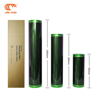 Film chauffant PTC en graphène vert anti-surchauffe, largeur 50/80/100 cm, infrarouge lointain, auto-régulant, pour chauffage par le sol, CE RoHS