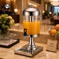 Distributeur de boissons commercial en acier inoxydable, distributeur de boissons à réservoir unique avec tube à glace pour hôtel, buffet, restaurant