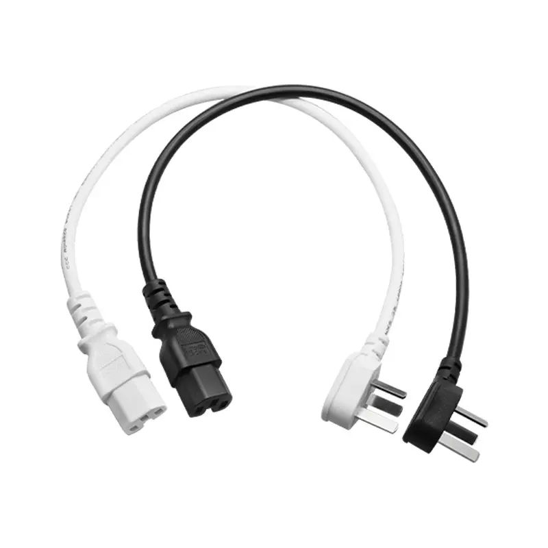 Kabel Daya industri kabel PVC hitam Tiongkok kabel daya EU CEE 7 IEC 60320 C19 untuk kabel hitam kawat tembaga peralatan rumah