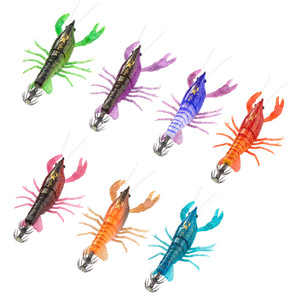WEIHE 15.5g Leurre <span class=keywords><strong>de</strong></span> pêche crevettes à coulée lente, leurre dur bionique avec hameçons pour poissons d'eau salée - Product Image 6