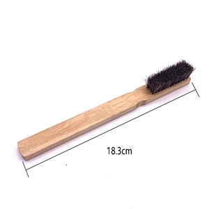 Promotionele diverse duurzame draagbare schoen naad houten paardenhaar stripborstel - Product Image 2