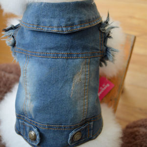 Nuevo diseño de chaleco vaquero para perros, suministros para mascotas, ropa vaquera para perros, diseñador de lujo, camiseta sin mangas para gatos, logotipo personalizado - Product Image 5