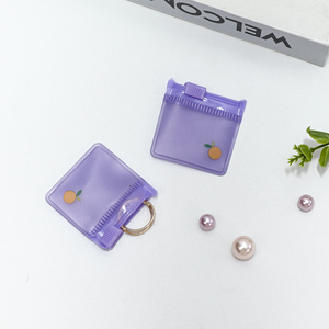 Recycled Fashion Purple Clear Zipper <b>Bag</b> for Ring <b>Packing</b> Customized Logo Printing Hot Selling <b>Bag</b> - Product Image 5
