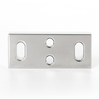 Plaque de montage réglable en acier inoxydable anti-corrosion de haute précision, usinée CNC sur mesure, avec trou fraisé, pour caméra de vision et applications pneumatiques