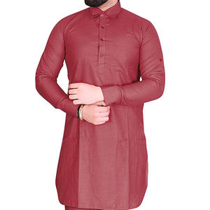 Factory Custom Shalwar Kameez Men Wholesale Formal Men <b>Stitched</b> Shalwar Kameez Muslim Men Top and Pant Set - Product Image 6