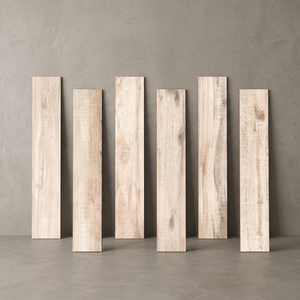 Baldosas de Porcelana con Aspecto de Madera Mate Royal Wood White de 20x120cm, Baldosas de Madera Clara para Interiores - Product Image 1
