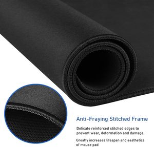 사용자 정의 대형 마우스 패드 일반 시멘트 회색 책상 패드 방수 XXL 고무 스티치 가장자리 책상 매트 게임 마우스 패드 회색 승화 - Product Image 4