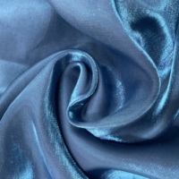 Tissu satiné métallique brillant en polyester et rayonne de haute qualité 80 g/m²