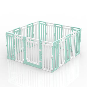 90Cm Hoge Indoor Plastic Grote Hondenhok Effen Patroon Huisdieromheining Voor Middelgrote Grote Honden Opvouwbare Box Afneembare Kooi Met Deur - Product Image 5