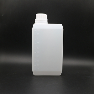 Bouteilles en plastique d'emballage carré en gros avec couvercle à vis pour <span class=keywords><strong>alcool</strong></span> liquide 1000ml <span class=keywords><strong>1L</strong></span> - Product Image 3