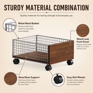 Chariot de rangement mobile personnalisé pour salle de bain sous-meuble, étagère multi-usages pour vêtements sales et toilettes - Product Image 4