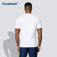 Camiseta de Manga Corta para Hombre Kuenzi, de Secado Rápido, Absorbe la Humedad, Tela Técnica Anti-Sudor, 100% Fibra de Poliéster