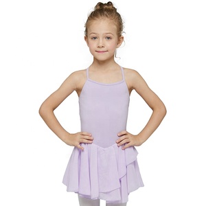 Fait sur commande enfants Lilas Mignon Fronde Dos <span class=keywords><strong>Nu</strong></span> <span class=keywords><strong>Ballet</strong></span> Danse Justaucorps Avec Jupe Pour Filles En Bas Âge - Product Image 1