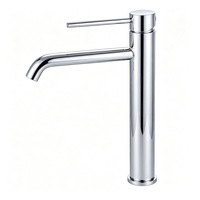 Robinet de lavabo en acier inoxydable 304 à poignée unique et à trou unique, avec cartouche céramique et revêtement PVD multicolore pour salle de bain
