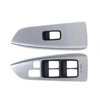 Panel de Control del Interruptor de Elevalunas Eléctrico para Automóvil, Compatible con Land Cruiser Prado 2003-2009 LC120, Color Gris Plateado, 74232-60440