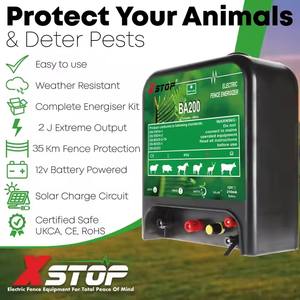 Électrificateur de clôture électrique de sécurité pour <span class=keywords><strong>animaux</strong></span> de <span class=keywords><strong>ferme</strong></span> 2J 40KM pour poulets et chèvres - Product Image 2