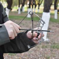 Arc à poulies compact Piaoyu pour la chasse et le tir sur cible, arc à ressort portable en acier inoxydable