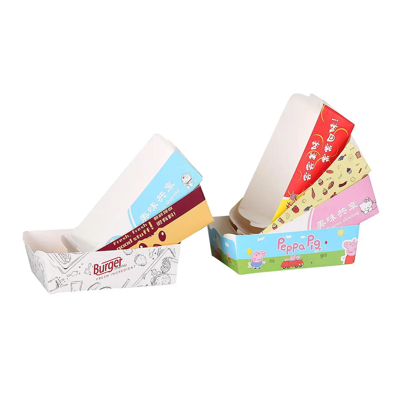 Scatola di cartone personalizzata con logo pollo fritto imballaggio scatole di imballaggio pollo fritto