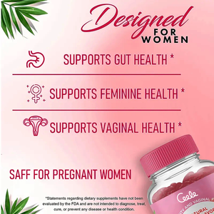 Özel etiket vajinal 300 milyar Cfu pembe vajinal probiyotik sindirim Gummies üreticisi kadınlar için probiyotik gummies - Product Image 5
