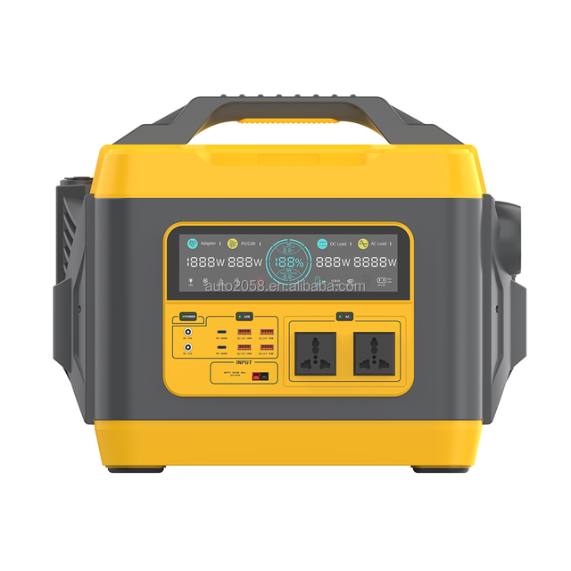 3000W 6000W Peak 2880Wh LiFePO4 Portable Power Station Solar Generator PD 60W Type-C QC3.0 for RV Camping Wind Solar System
