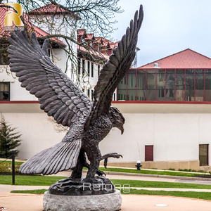 आउटडोर पार्क सजावट के लिए आधुनिक बड़े कास्टिंग कांस्य ईगल प्रतिमा - Product Image 5