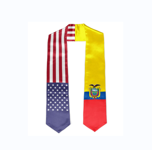 Faja de estola de graduación de alta calidad Bandera de <span class=keywords><strong>El</strong></span> Salvador de EE. UU. Bandera de país de graduación Estola de graduación para Estudiantes Internacionales - Product Image 6