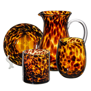 Bocaux à bougies <span class=keywords><strong>en</strong></span> <span class=keywords><strong>verre</strong></span> noir <span class=keywords><strong>ambré</strong></span> vides, personnalisés, 12 oz, uniques, vintage, à pois noirs, résistants à la chaleur, recyclés et écologiques - Product Image 4