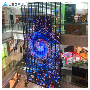 Cortina transparente para interior, pantalla LED transparente para 10 ventanas, fabricante de pantallas, P2.9, China - Product Image 2