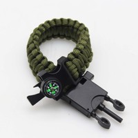 Bracelets Tactiques Multifonctionnels de Survie pour le Camping avec Équipement de Pêche, Imperméables et Portables pour Toutes les Saisons
