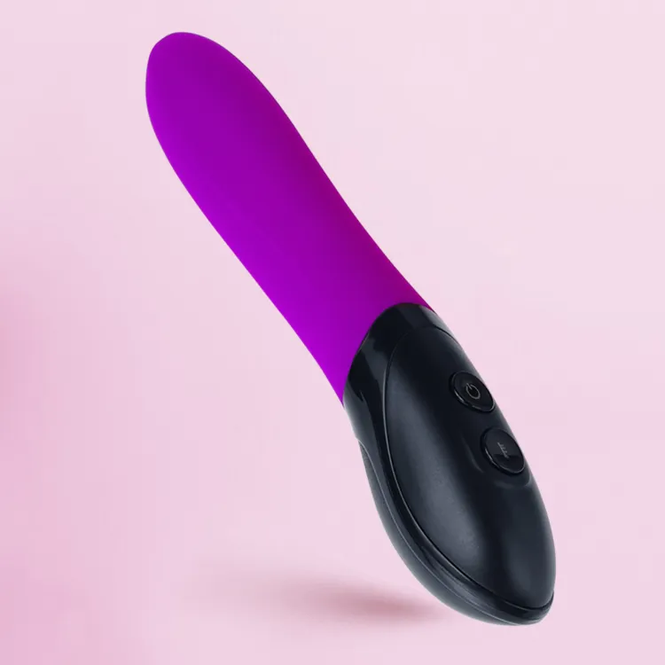 100% G-Spot Estimulante Brinquedo Do Sexo Varinha Vibrador de Silicone à prova d' água para as mulheres com Função de Aquecimento