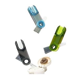 Portable 3-in-1 Multi-Function Cleaning Set Durable Plastic U-Shaped Cover <b>Brush</b> for Water Bottle Cup & Keyboard Cleaner - Product Image 1