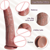 Dildo réaliste en silicone liquide souple de 10,7 pouces pour femme, jouet sexuel pour masturbation féminine, Masturbador Feminino Consolador