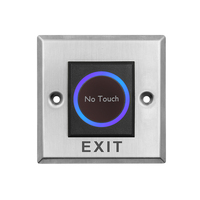 Interrupteur infrarouge sans contact 12V, bouton de sortie pour contrôle d'accès et déverrouillage de porte, avec télécommande
