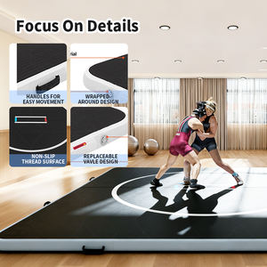 Colchoneta Inflable de Lucha de Gimnasia de PVC Premium de 3m x 3m y 20cm, Pista de Aire Personalizada para Jiu Jitsu, BJJ, MMA, Judo, Fitness y Acrobacias - Product Image 3